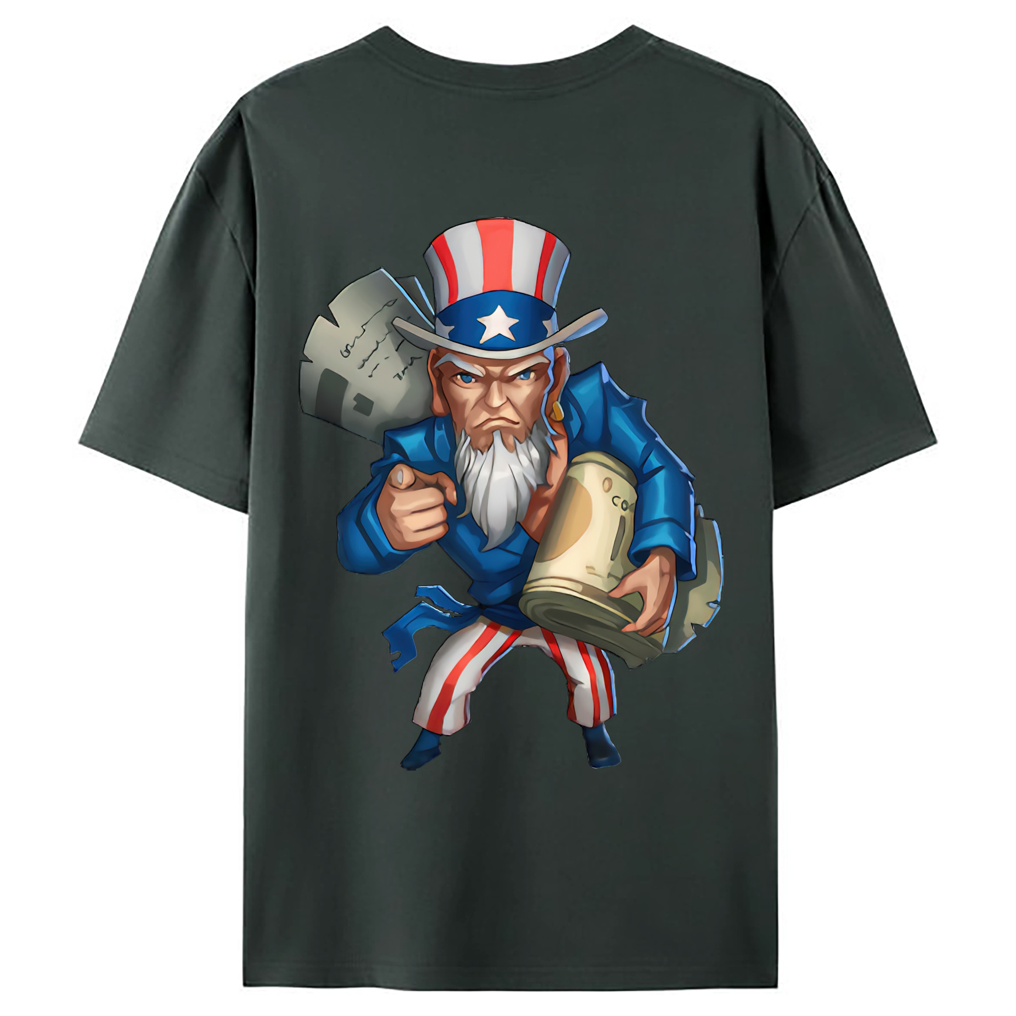 （画像用） リーグ・オブ・レジェンド League of Legends LOL 綿100％ メンズ半袖Tシャツ（バックプリント） 通気性